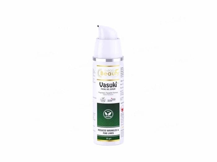 Vasuki Facial Gel Serum | Reduces Wrinkles & Fine Lines | Vegan Anti-Aging Serum - 30 gm