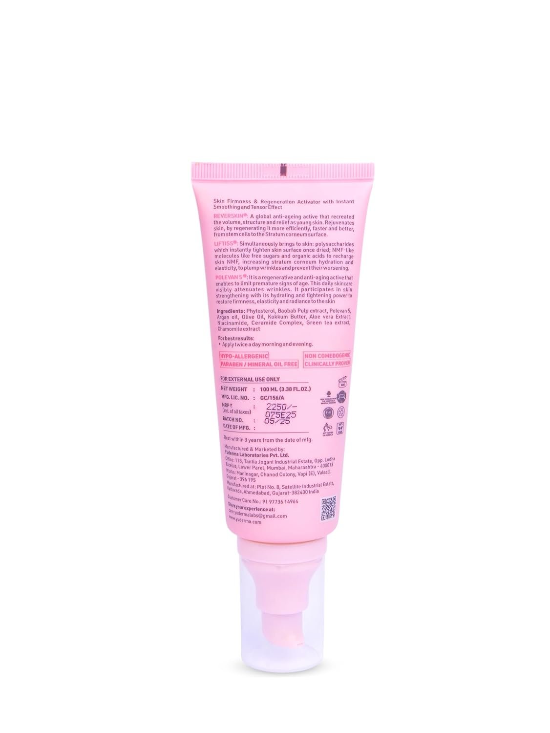 Yuderma Yulift Cream 3X Firming With Instant Smooth & Tensor Effect - 100 ml
